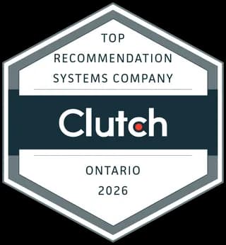 Clutch top recommendation systems company Ontario 2026