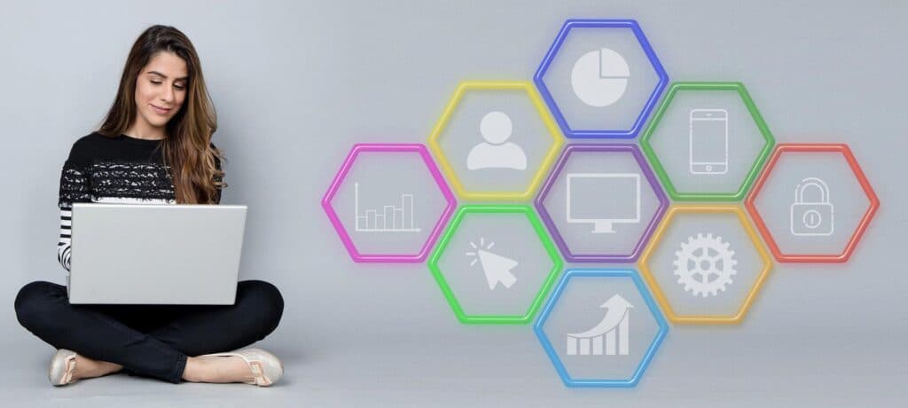 Contractor writing local SEO blog content to promote business locally