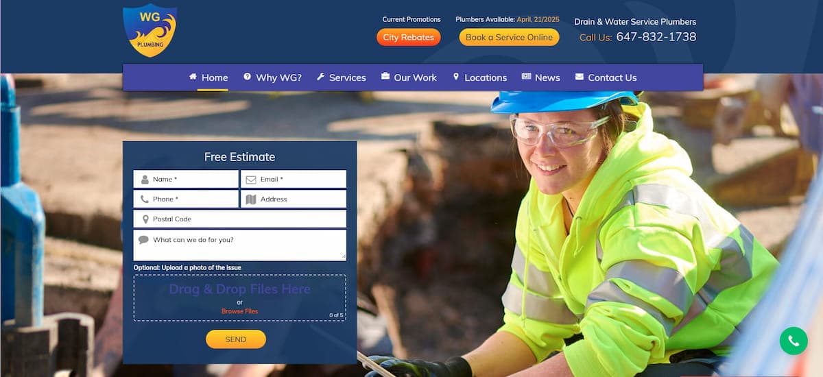 WaterGuard Plumbing website